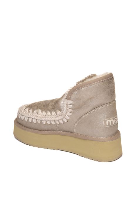 Stivaletto mini eskimo platform metallic MOU | MINI ESKIM PLATFORM681000B-STM